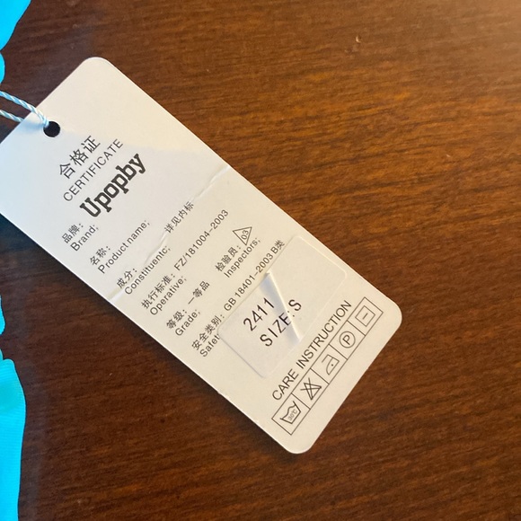 Upopby blue onepiece swimsuit nwt size small - Picture 5 of 9